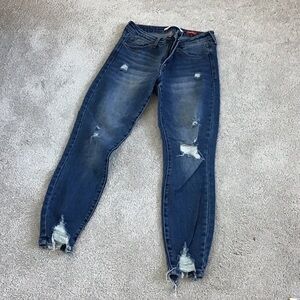 Celebrity Pink Distressed Denim Skinny Jeans